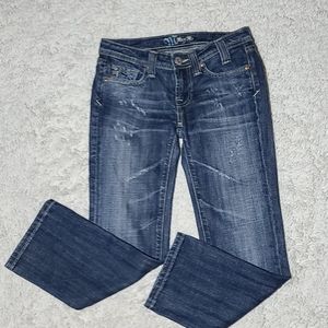 Miss Me distressed sylmar straight leg jeans sz 25